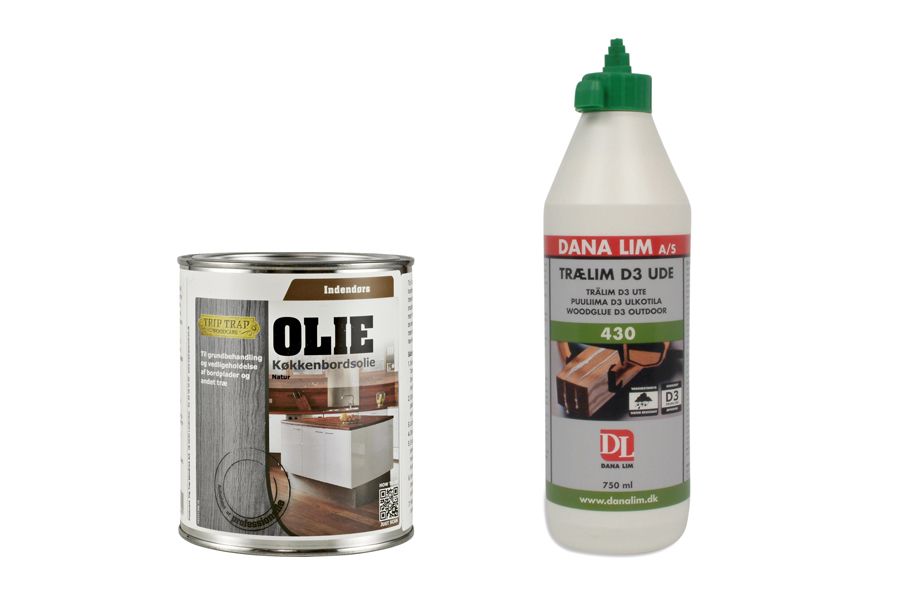 Lijm + olie Lijm + olie